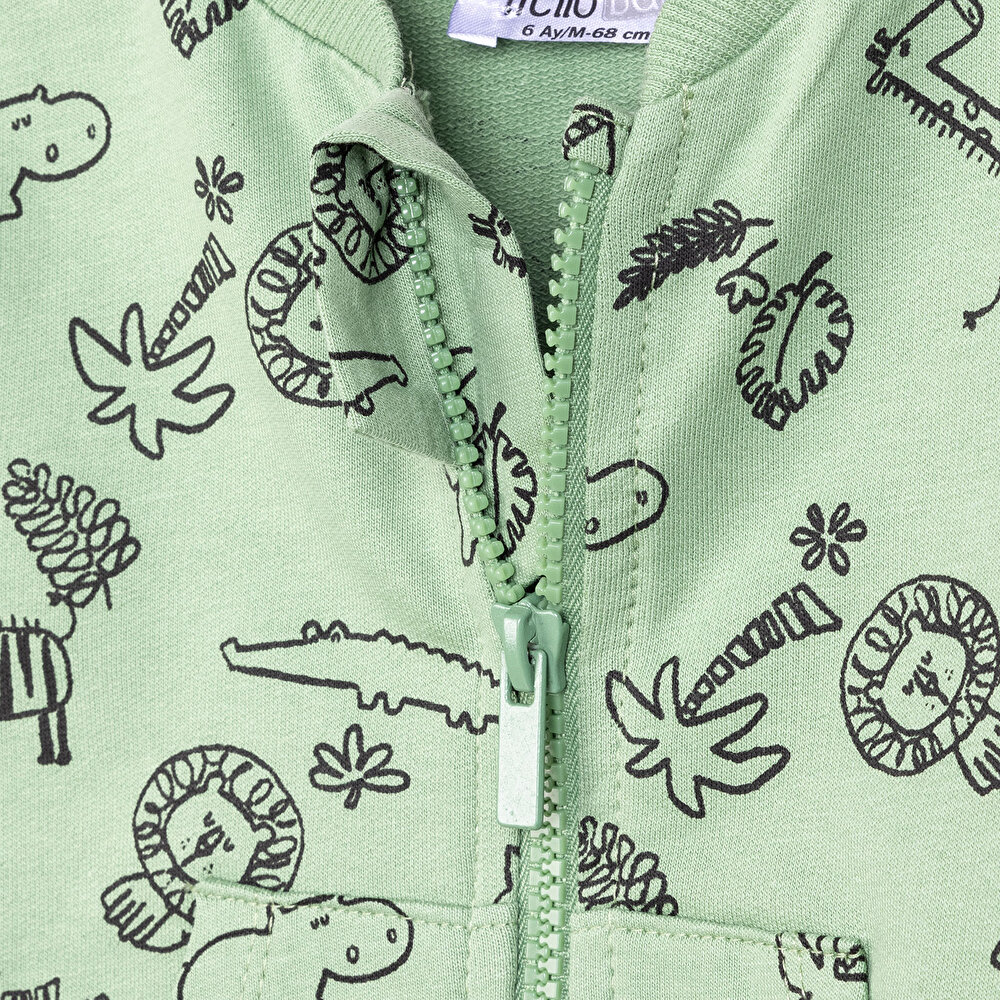 Basic Erkek Hayvan Desenli Eşofman Takımı Erkek Bebek