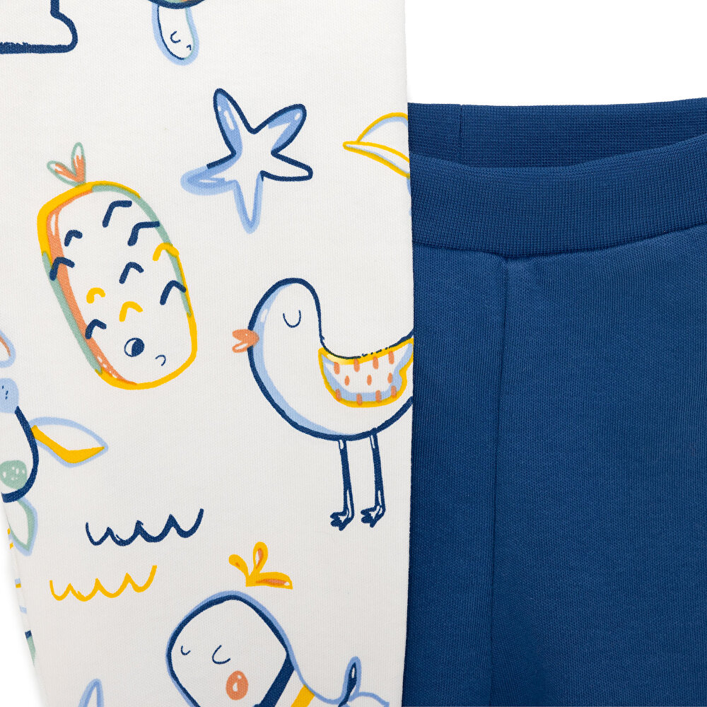 Basic Erkek Kaplumbağa Desenli 2li Patiksiz Alt Erkek Bebek