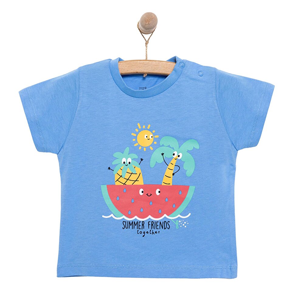 Basic Erkek Karpuz Baskılı T-Shirt Erkek Bebek