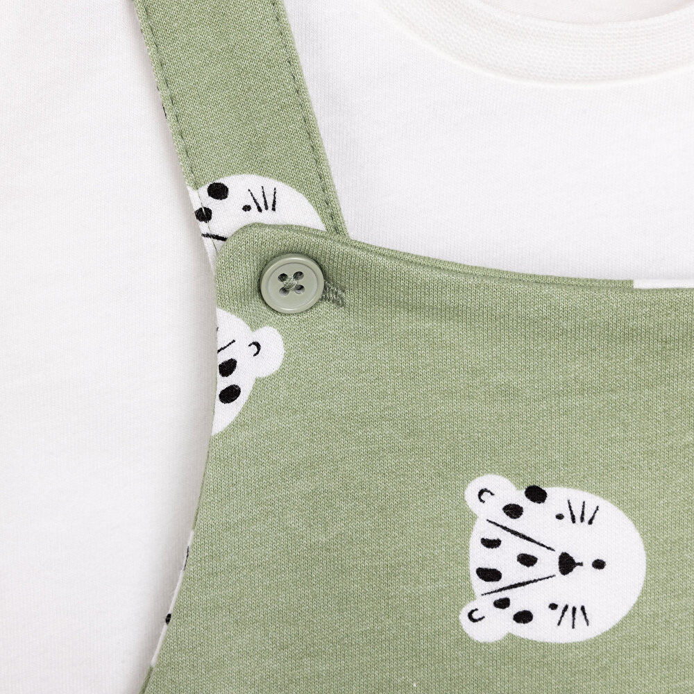 Basic Şort Salopet-Tshirt