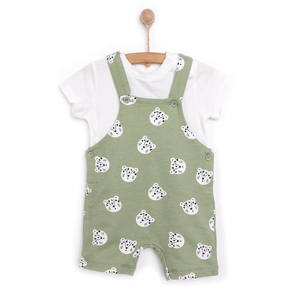 Basic Şort Salopet-Tshirt