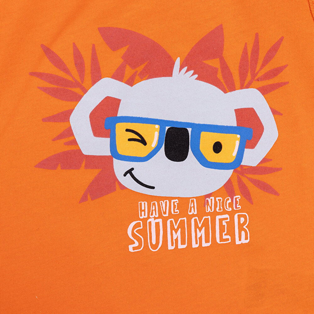 Basic Erkek Koala Baskılı Atlet Tshirt Erkek Bebek