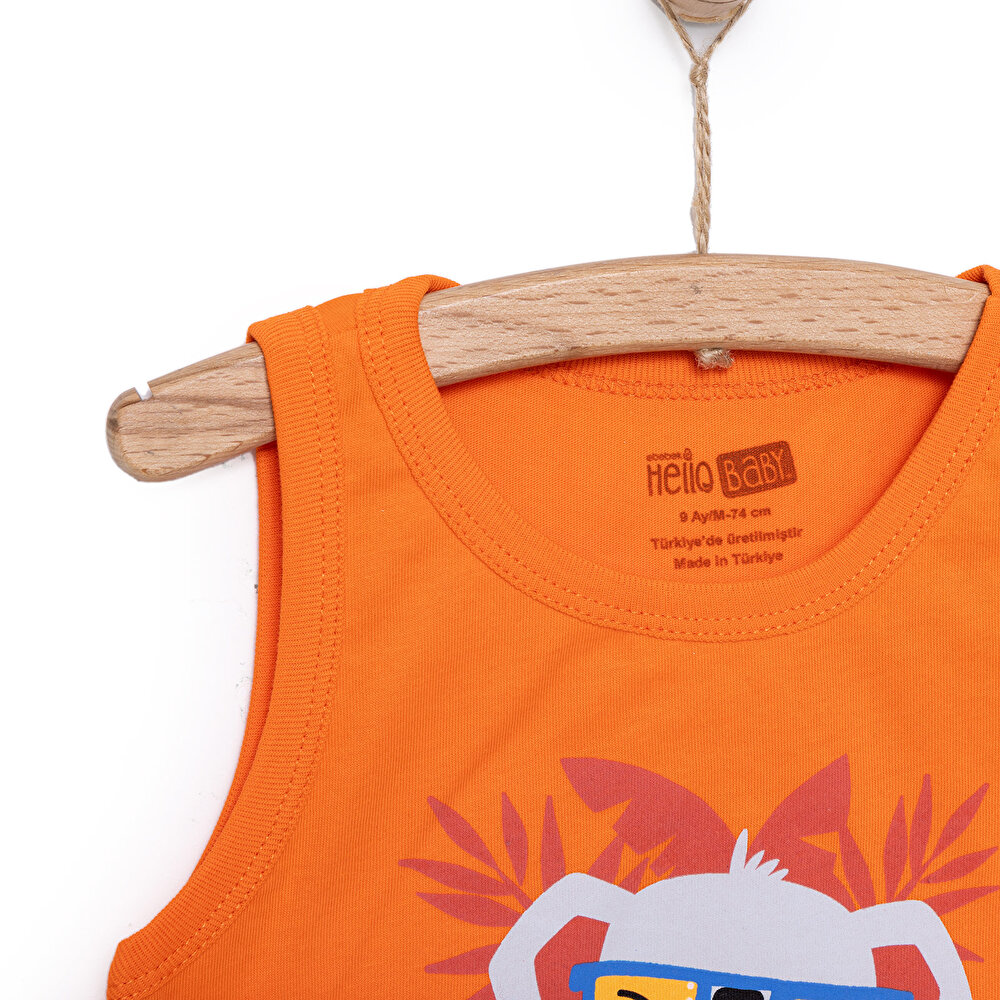 Basic Erkek Koala Baskılı Atlet Tshirt Erkek Bebek