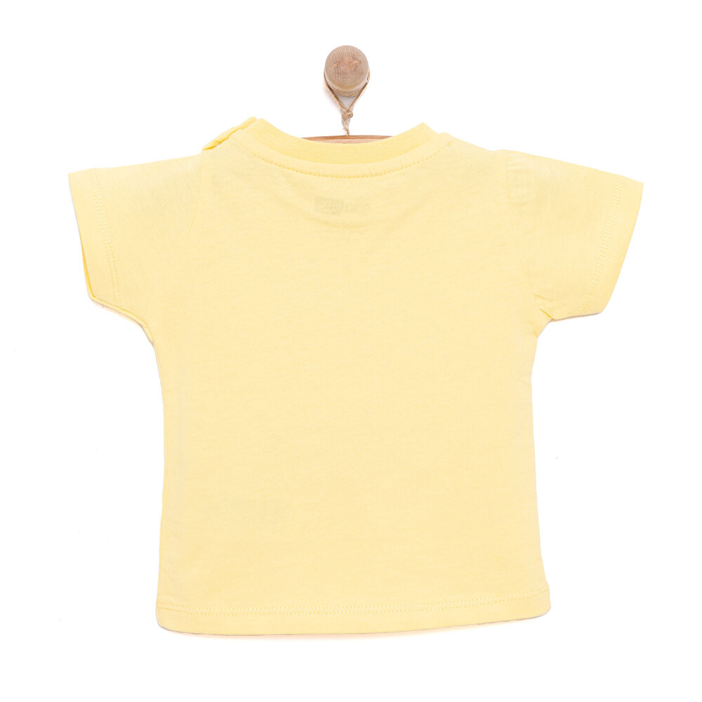 Basic Erkek Pilot Zürafa Baskılı T-Shirt Erkek Bebek
