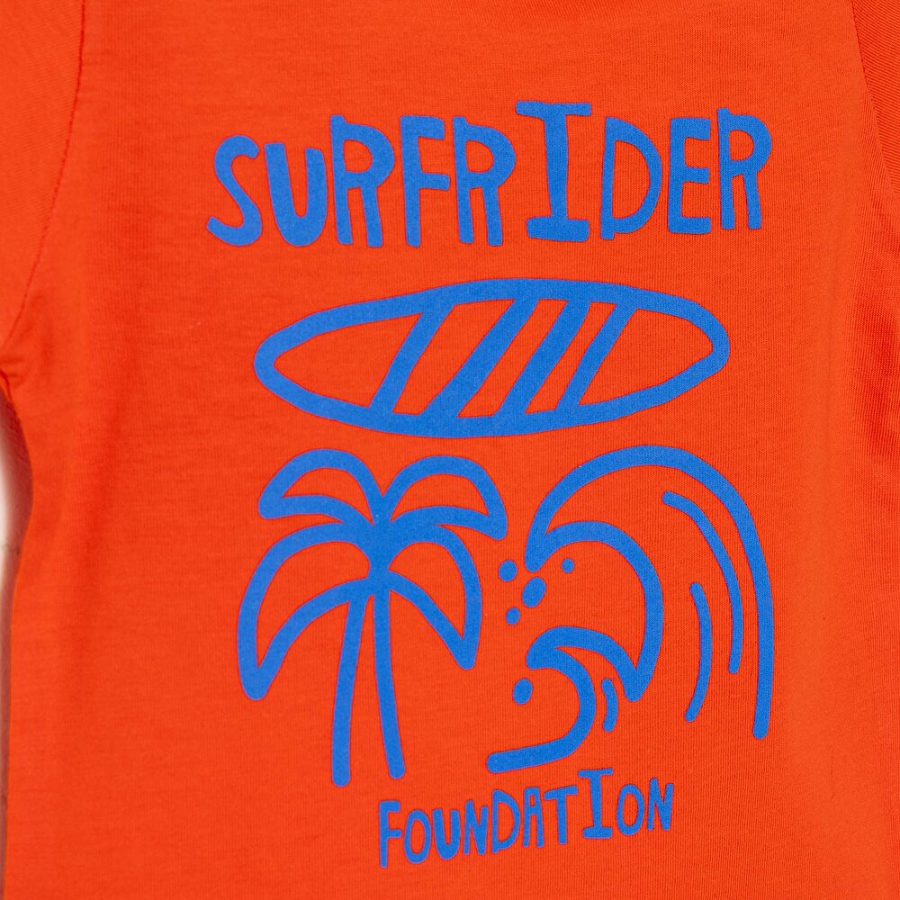 Basic Erkek Sörf Baskılı T-Shirt Erkek Bebek