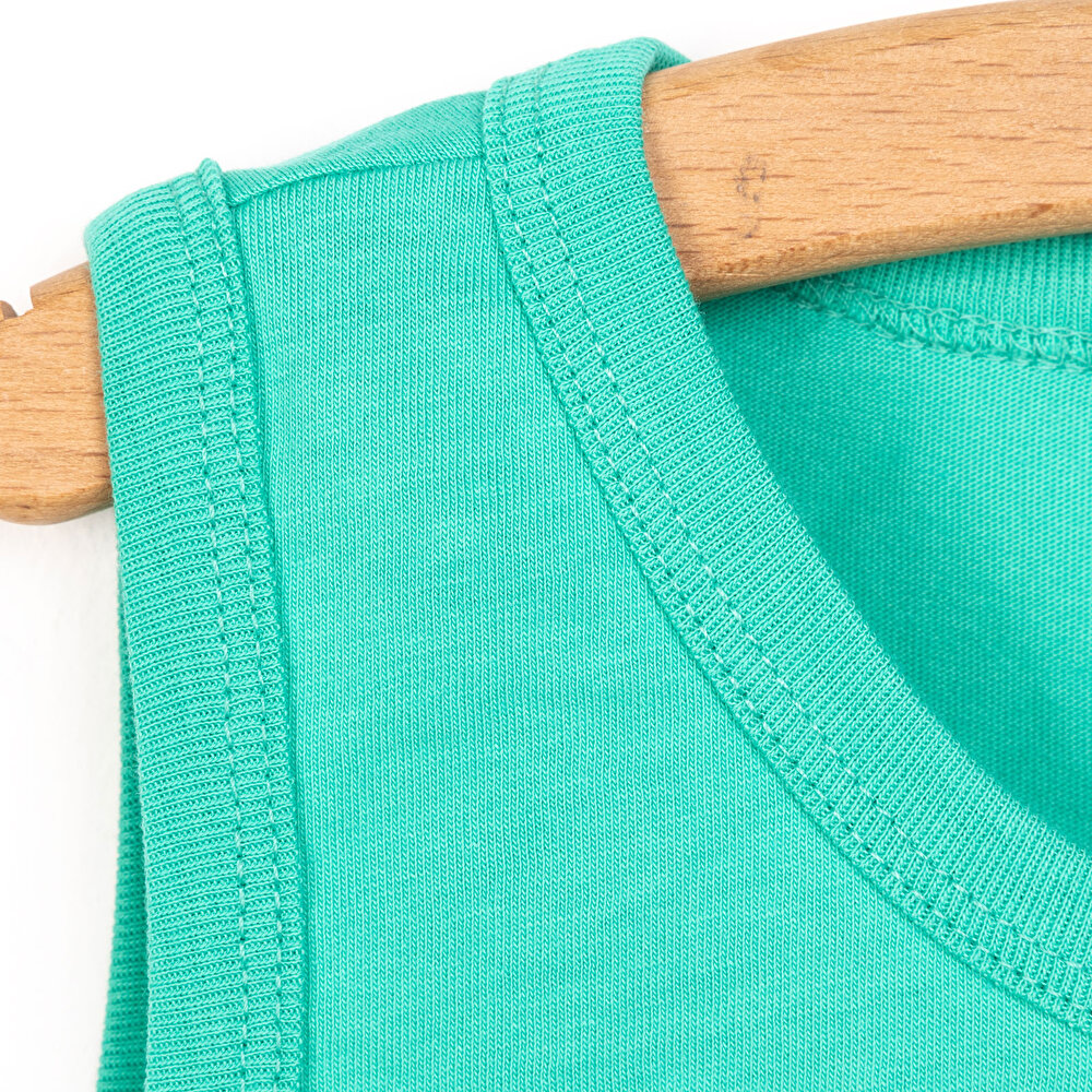 Basic Erkek Süper Köpek Baskılı Atlet Tshirt Erkek Bebek