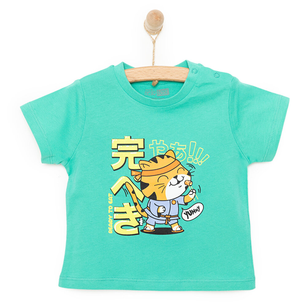 Basic Erkek Suşi Baskılı T-Shirt Erkek Bebek