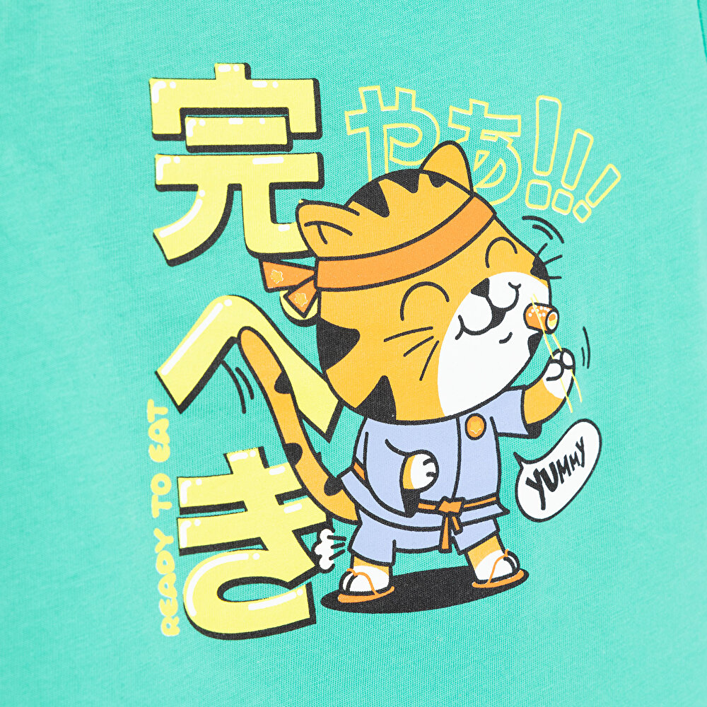 Basic Erkek Suşi Baskılı T-Shirt Erkek Bebek