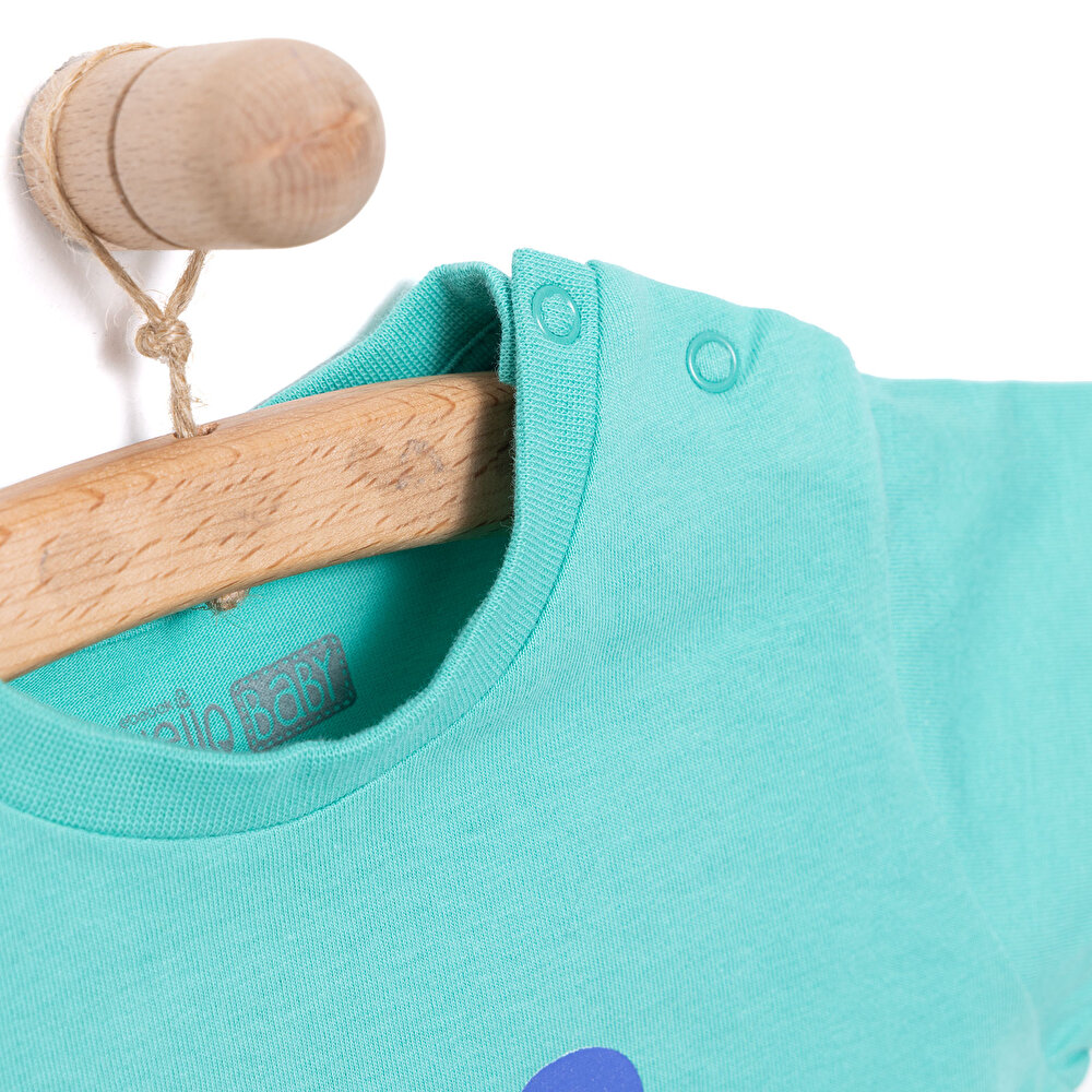 Basic Erkek Uzay Baskılı T-Shirt Erkek Bebek