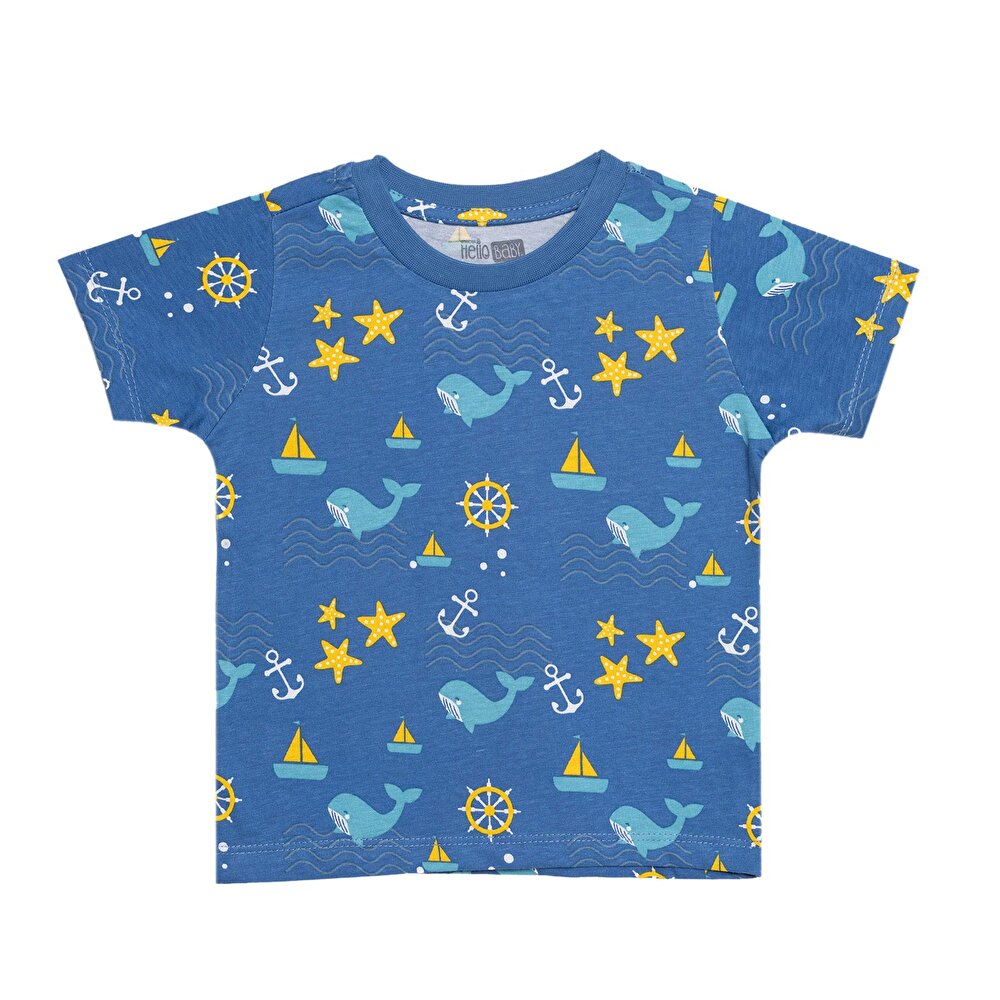 Basic Erkek Yaz Baskılı T-Shirt Erkek Bebek