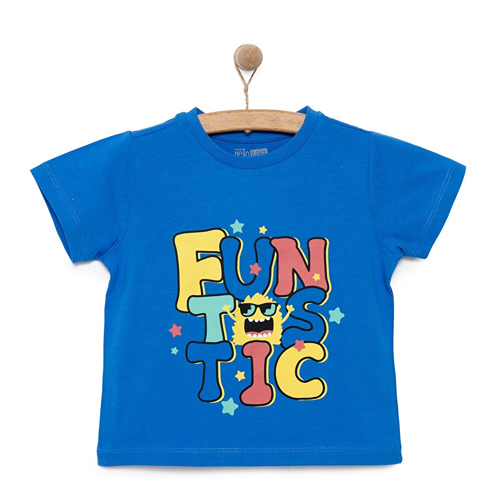 Basic Erkek Yazı Baskılı T-Shirt Erkek Bebek