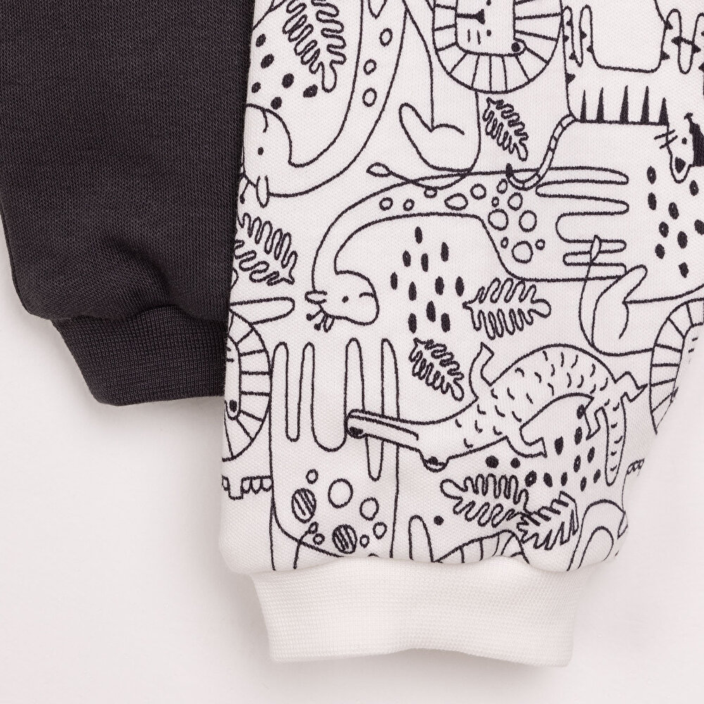 Basic Erkek Zürafa Desenli 2li Patiksiz Alt Erkek Bebek