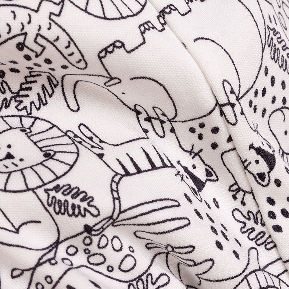 Basic Erkek Zürafa Desenli 2li Patiksiz Alt Erkek Bebek