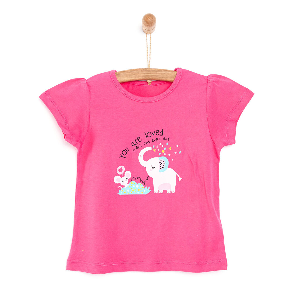 Basic Fil Baskılı Tshirt Kız Bebek