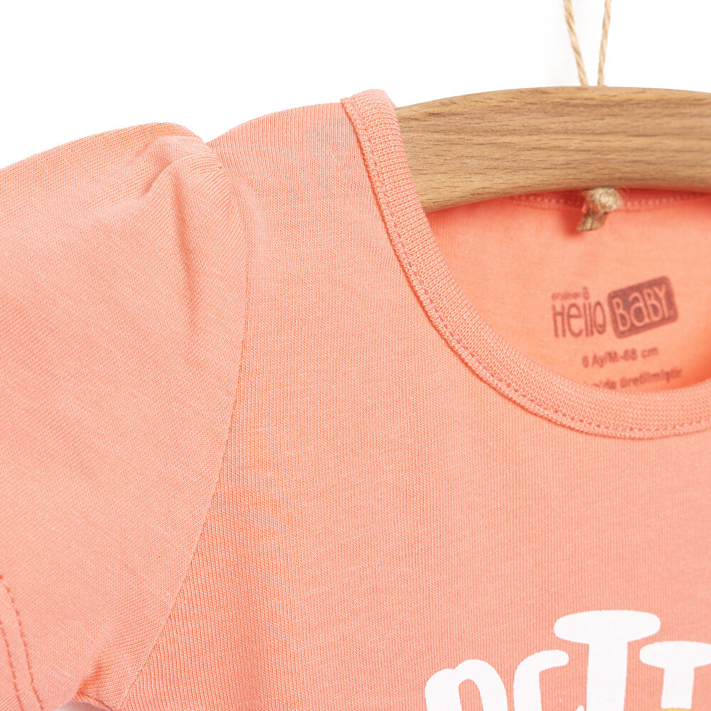 Basic Güneş Printed Tshirt Kız Bebek