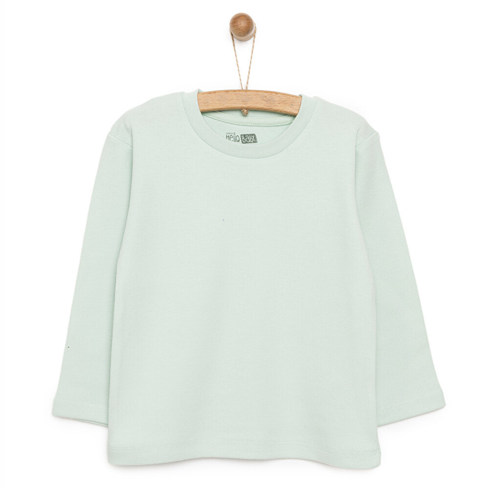 Basic Balıkçı İnterlok Sweatshirt Kız Bebek
