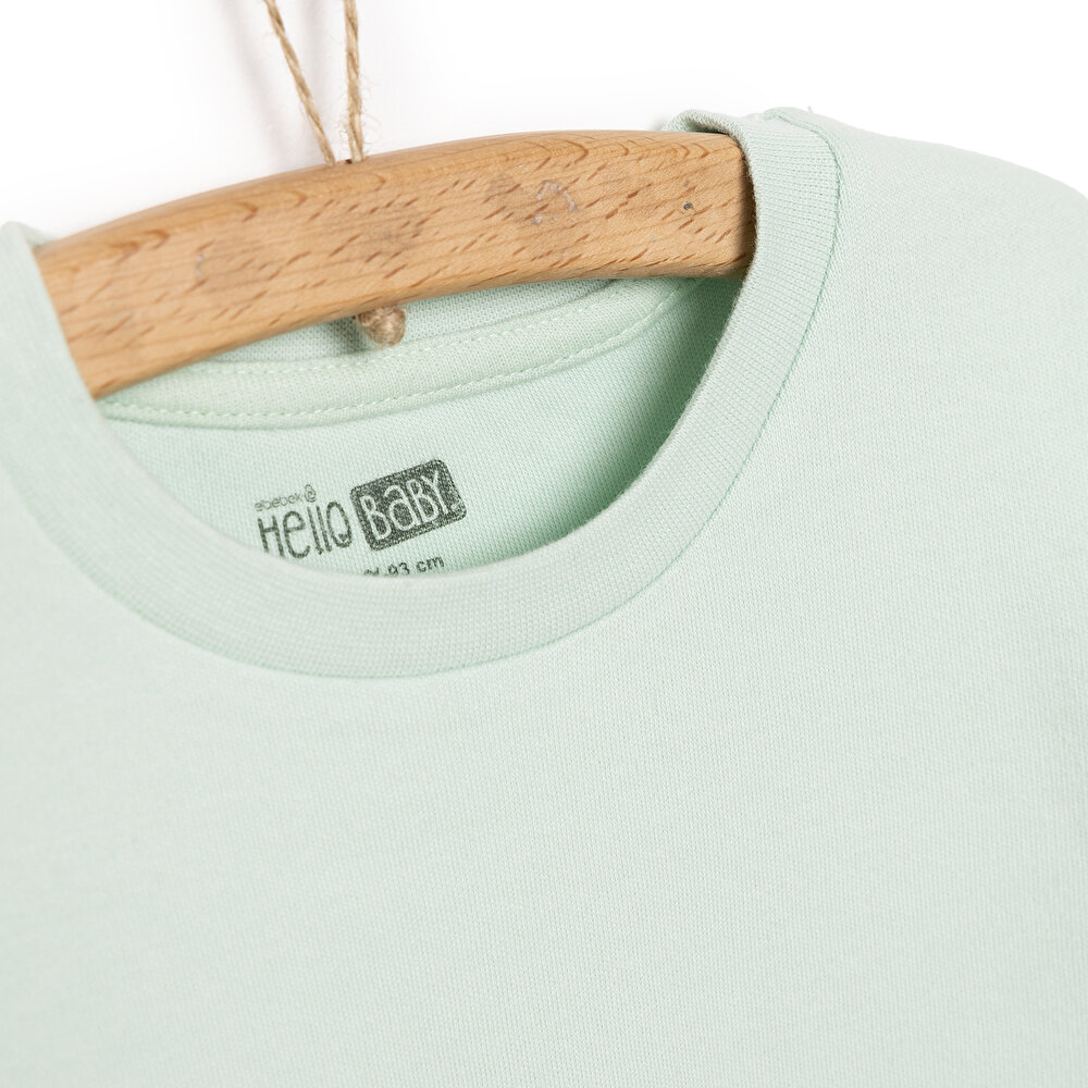 Basic Balıkçı İnterlok Sweatshirt Kız Bebek