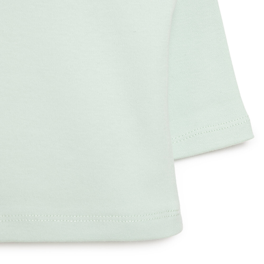 Basic Balıkçı İnterlok Sweatshirt Kız Bebek