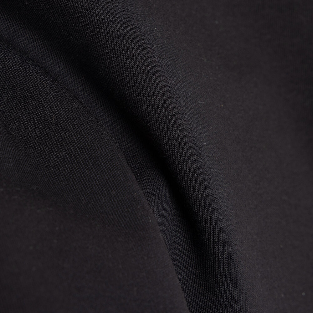 Unisex Tişört İnterlok Çıtçıtlı Bisiklet Yaka Uzun Kol