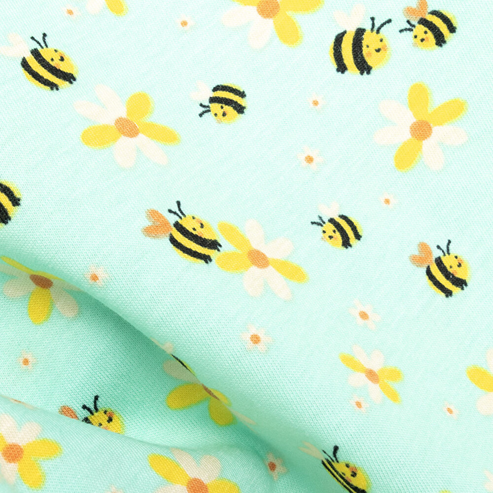 Basic Kalpli Arı Baskılı Tshirt Kız Bebek