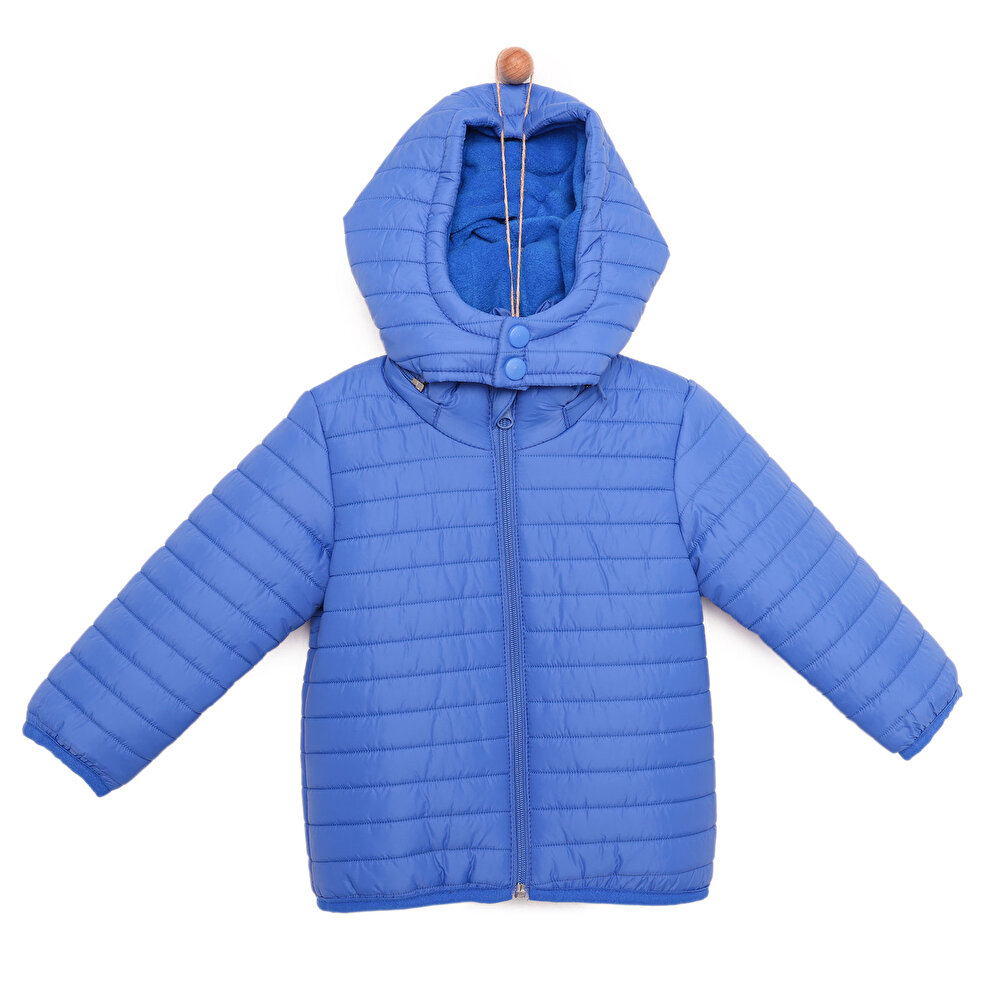 Basic Kapüşonlu Fermuarlı Mont Erkek Bebek