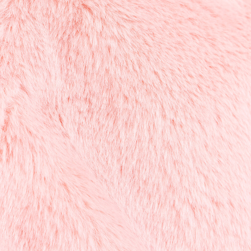 Basic Kapüşonlu Peluş Mont Kız Bebek