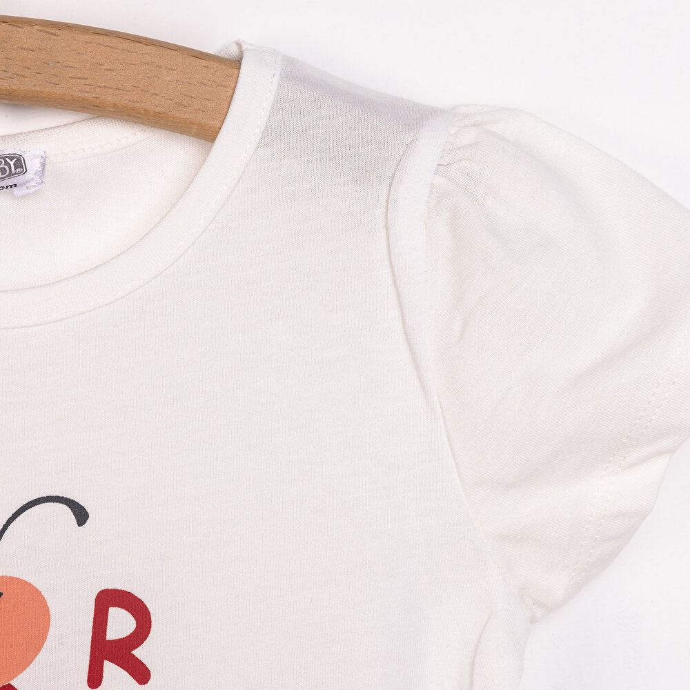 Basic Kiraz Baskılı Tshirt Kız Bebek