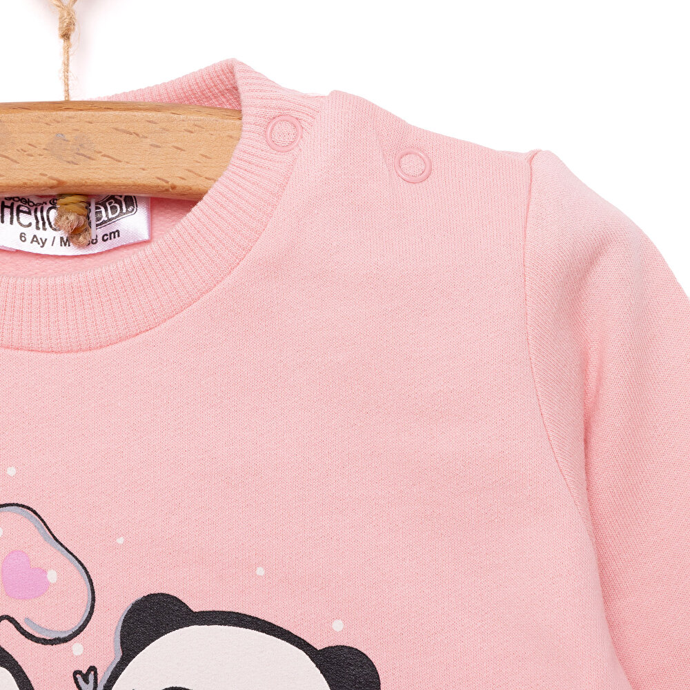 Basic Kız Az Şardonlu Sweatshirt Kız Bebek