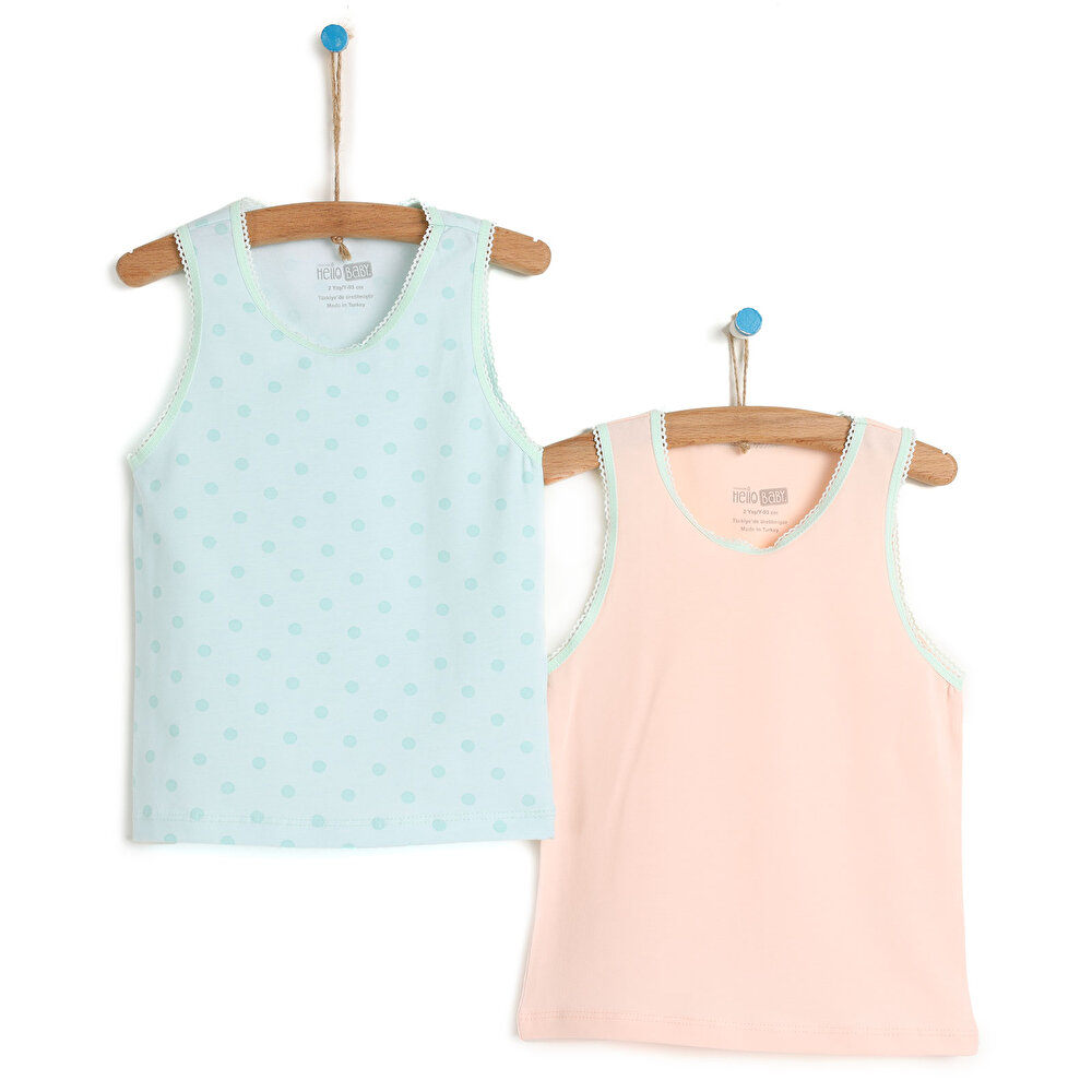 Basic Kız Bebek 2li Elastanlı Atlet Kız Bebek