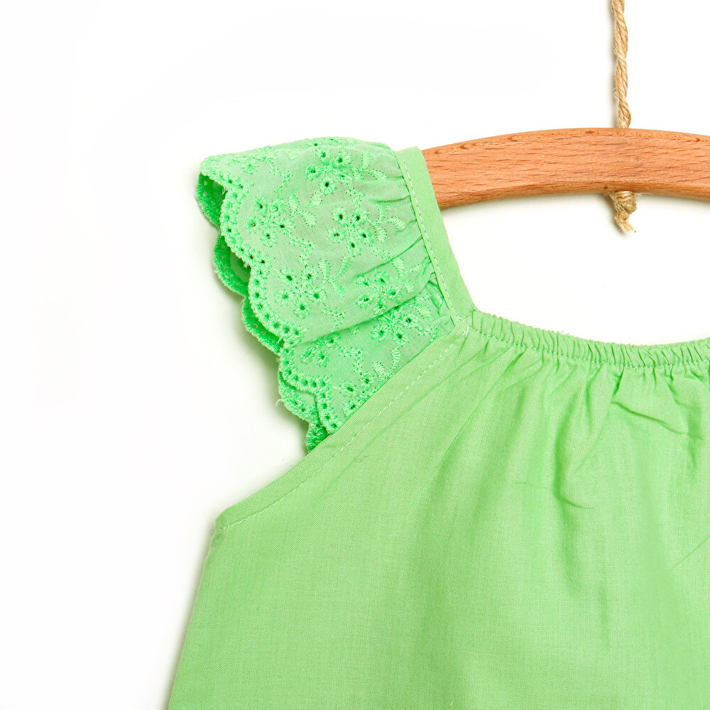 Basic Kız Bebek Fırfır Askılı Bluz Kız Bebek