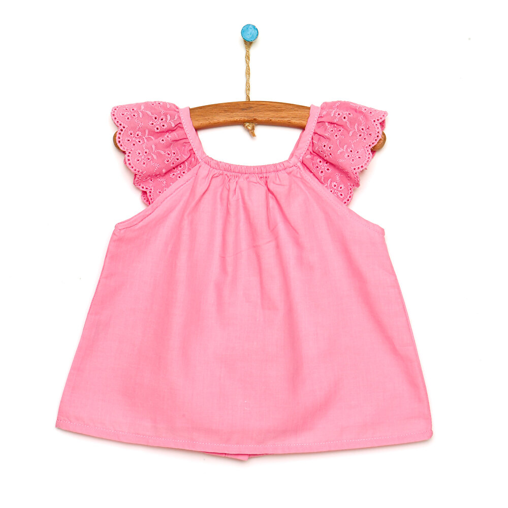 Basic Kız Bebek Fırfır Askılı Bluz Kız Bebek