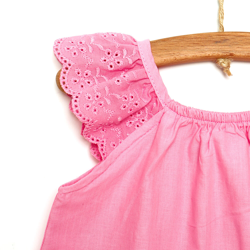 Basic Kız Bebek Fırfır Askılı Bluz Kız Bebek