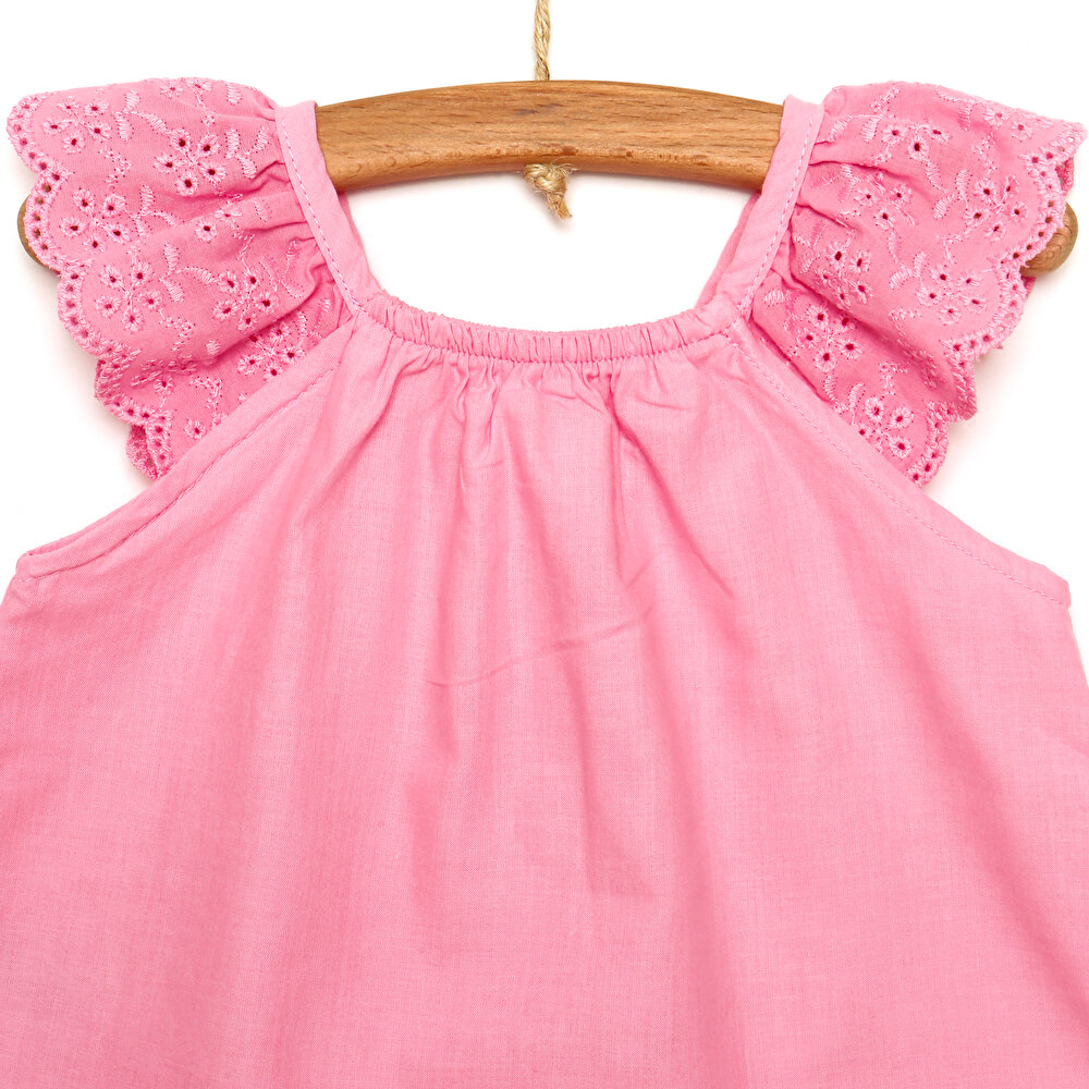 Basic Kız Bebek Fırfır Askılı Bluz Kız Bebek