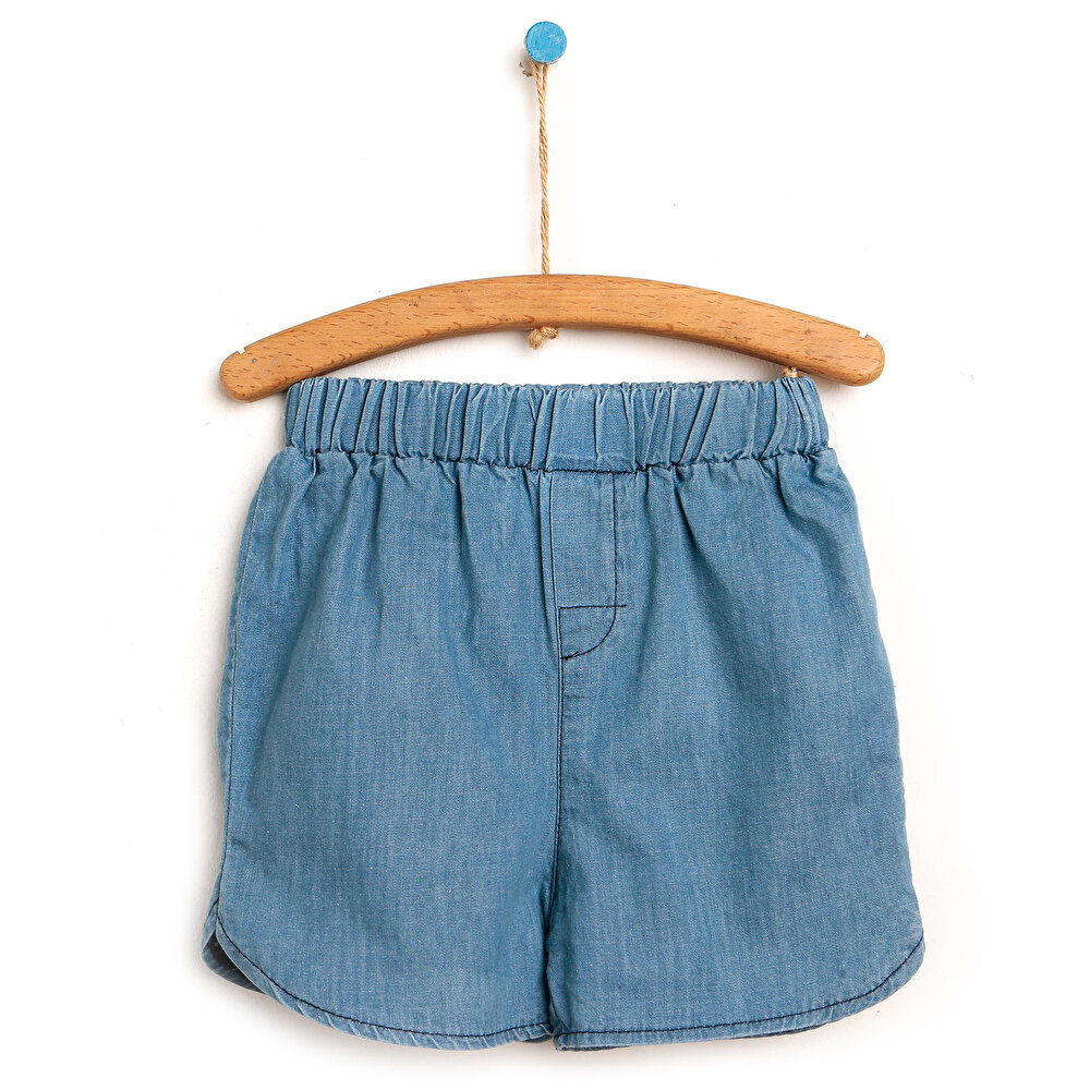 Basic Kız Bebek İnce Denim Şort Kız Bebek
