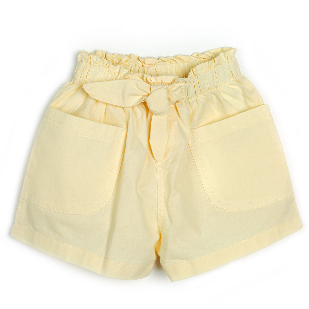 Basic Kız Bebek Kuşak Kemerli Bermuda Kız Bebek