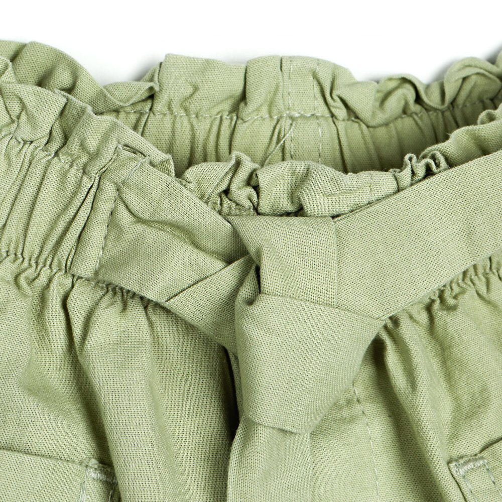 Basic Kız Bebek Kuşak Kemerli Bermuda Kız Bebek