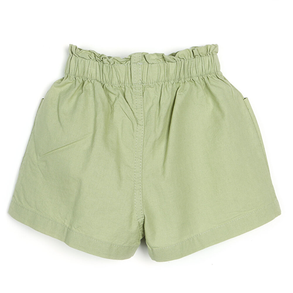 Basic Kız Bebek Kuşak Kemerli Bermuda Kız Bebek