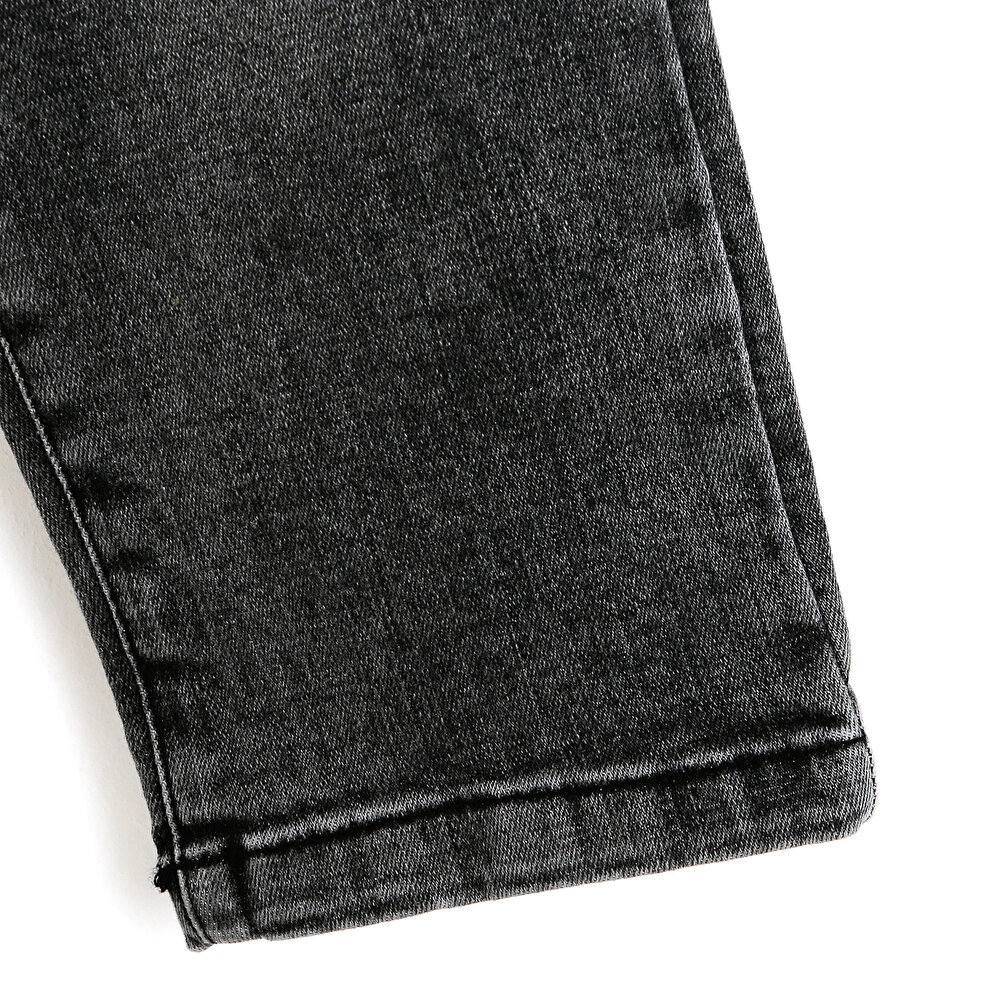 Basic Kız Bebek Siyah Denim Pantolon Kız Bebek