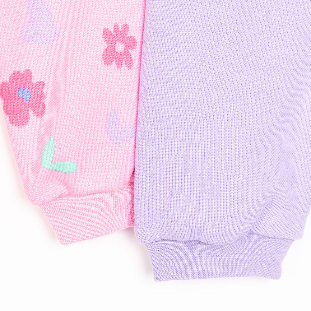 Basic Kız Çiçek Desenli 2li Patiksiz Alt Kız Bebek