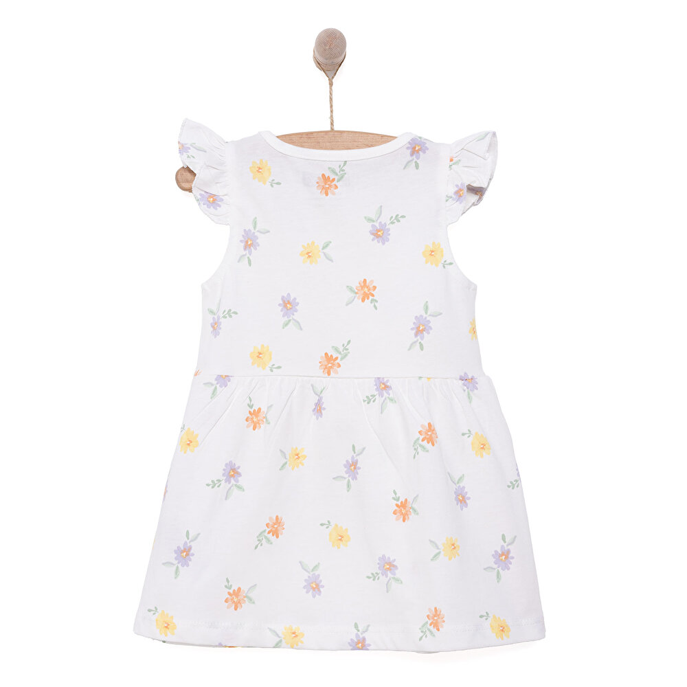 Basic Kız Çiçek Desenli Elbise Kız Bebek
