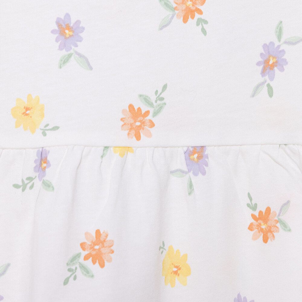 Basic Kız Çiçek Desenli Elbise Kız Bebek