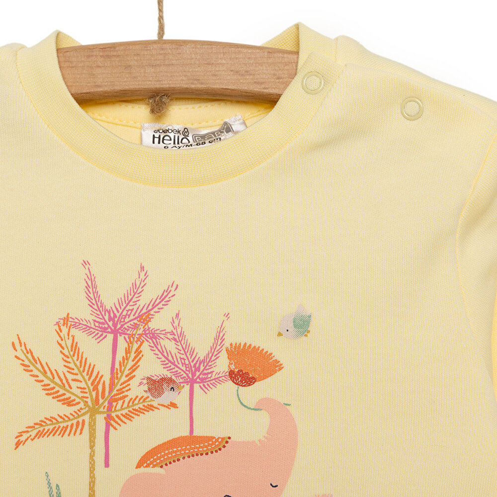 Basic Kız Fil Baskılı Eşofman Takımı Kız Bebek