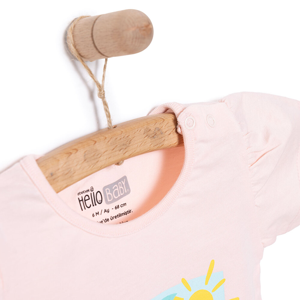 Basic Kız Flamingo Baskılı T-Shirt Kız Bebek