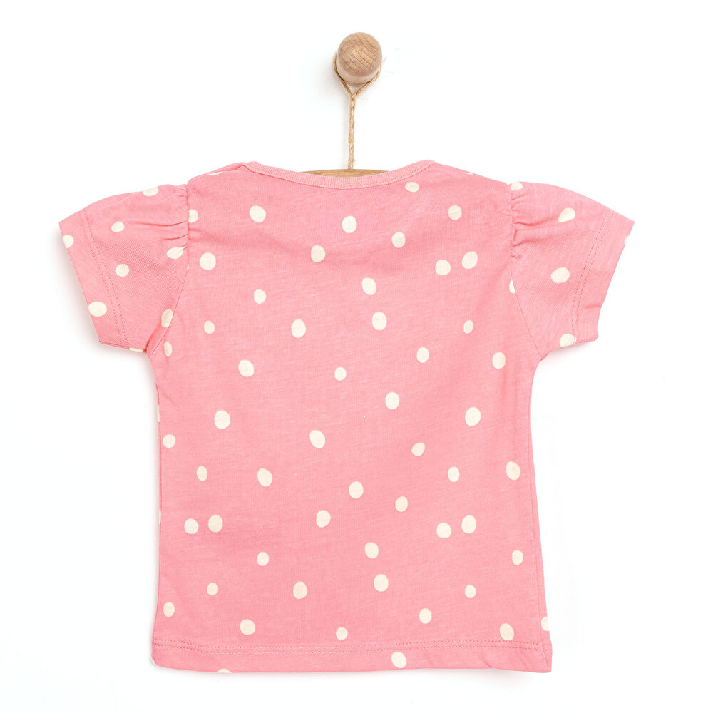Basic Kız Happy Desenli T-Shirt Kız Bebek