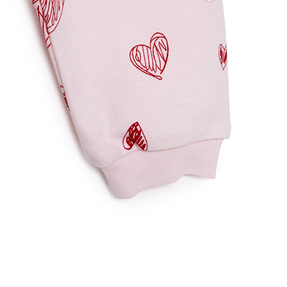 Basic Kız Kalp Desenli 2li Patiksiz Alt Kız Bebek