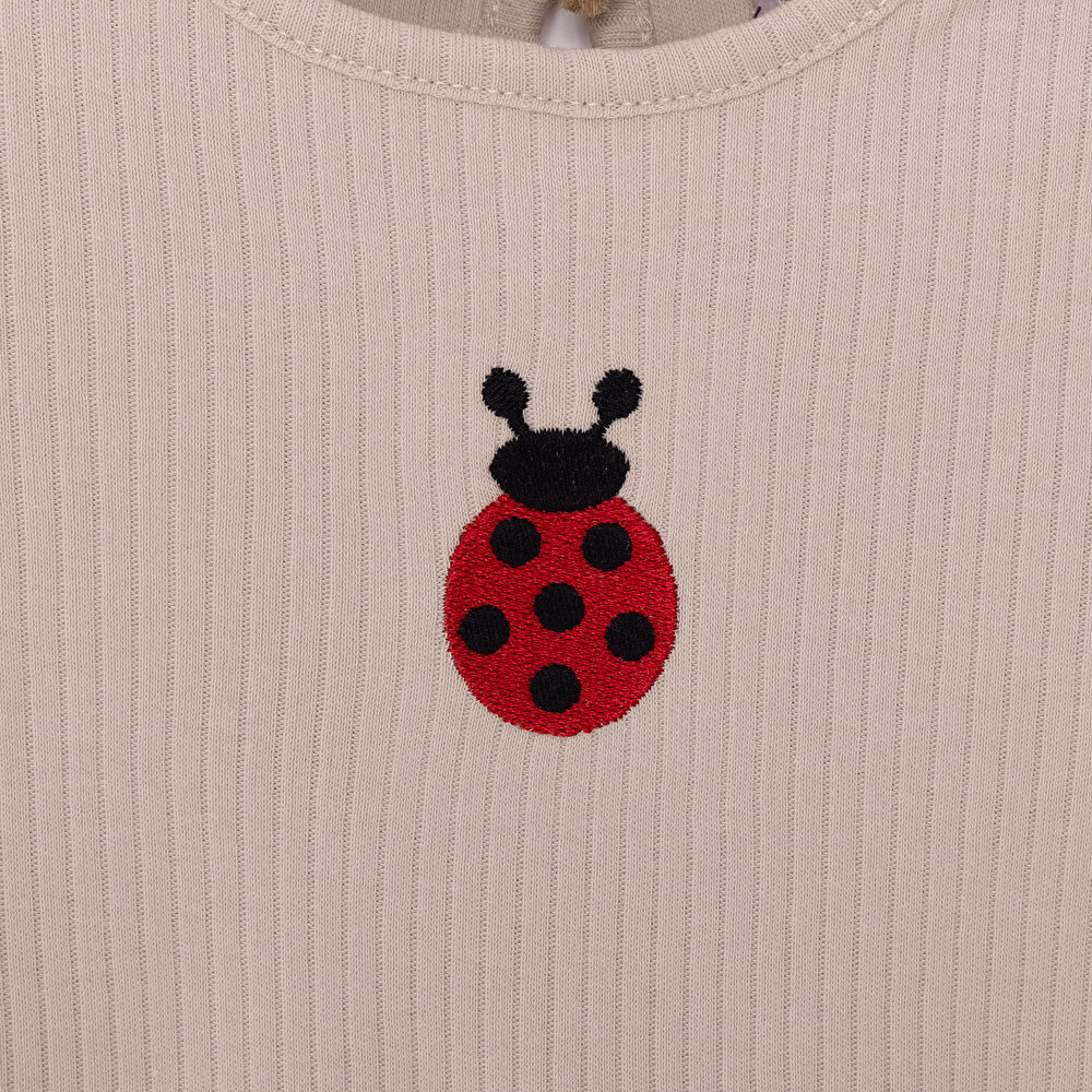 Kız Bebek Bluz Tayt Set Kaşkorse Düğmeli Bisiklet Yaka Uzun Kol