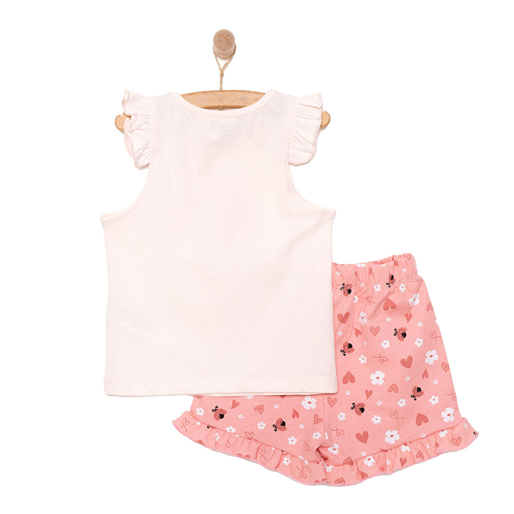 Basic Kız Kedi Baskılı Atlet-Şort Kız Bebek