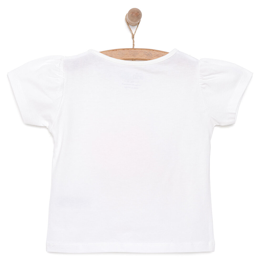 Basic Kız Kelebek Baskılı T-Shirt Kız Bebek
