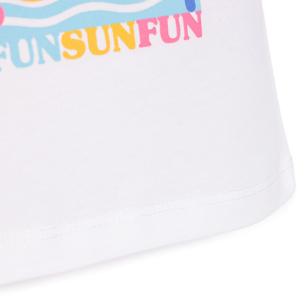 Basic Kız Kelebek Baskılı T-Shirt Kız Bebek