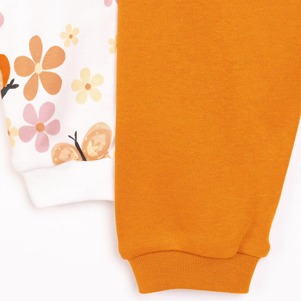 Basic Kız Kelebek Desenli 2li Patiksiz Alt Kız Bebek